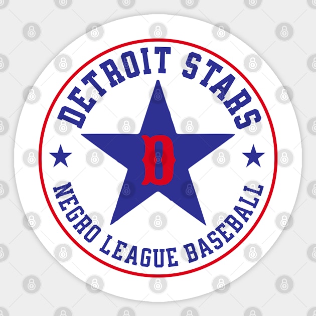 The Detroit Stars Negro League Baseball - Tribute - Blue Star Sticker by UrbanLifeApparel